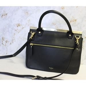 Botkier New York Handbag Purse With Cross Body Strap Black